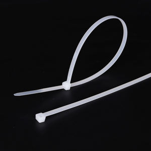 Bridas <span class=keywords><strong>de</strong></span> nailon 66 <span class=keywords><strong>de</strong></span> alta resistencia <span class=keywords><strong>de</strong></span> 3.8x350mm, 250 unidades, CE RoHS para energía temporal y uso eléctrico en obras - Product Image 1