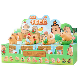 New Brown Series Capybara PVC Keychain Cartoon Toy <strong>Action</strong> <strong>Figure</strong> Vinyl Face Pendant Animal Theme Ages 4-6 Blind Box Bag - Product Image 6