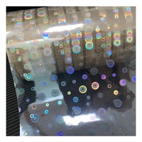 Film holographique à motif de cercle transparent d'hologramme BOPP