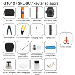 Ftth Kit Óptico con OPM G1010 Cleaver, Kit de Herramientas de Fibra Óptica con Tijeras, Kit de Herramientas de Molinero, 1, 2, 1, 2, 2, 1, 2, 2, 1, 2 - Product Image 6