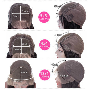 วิกผมแท้แบบไม่มีกาววิกผมลูกไม้ด้านหน้าแบบเต็ม HD - Product Image 3