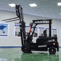 Chariot élévateur électrique à batterie lithium-ion 4x4 avec pneus pleins, capacité de levage de 500 kg, 1000 kg, 1500 kg, 2000 kg, 3000 kg, hauteur de levage de 3 m à 6 m