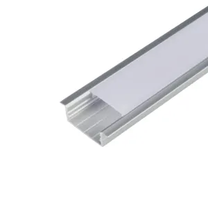 Barra de perfil de aluminio Techo montado en superficie de Luz lineal para carcasa de techo elástico Canal de aluminio