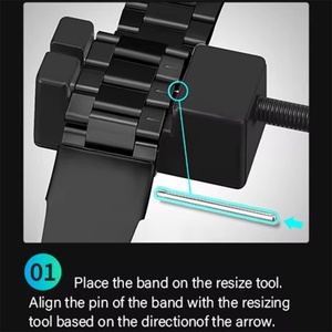 Digital Watch Quartz Watch Tool with Spare Pin Strap Link Detachable <b>Bracelet</b> <b>Metal</b> Strap Adjuster Strap Tool Accessory - Product Image 2