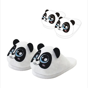 New Design Panda <strong>Slippers</strong> Household Shoes Kids <strong>Novelty</strong> Panda Plush <strong>Slippers</strong> for Kids - Product Image 2