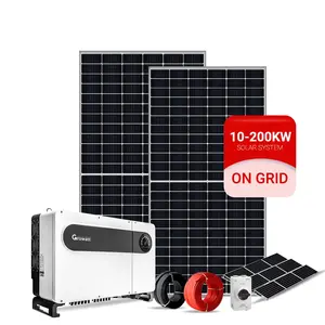 Sistema di rete 50kw sistemi di energia solare griglia Tie 100kw 200kw soluzione per sistema di pannelli solari industriali