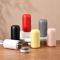 Gobelet isotherme en acier inoxydable de 400 ml en forme de capsule avec couvercle sans BPA et base antidérapante pour les trajets quotidiens et les voyages