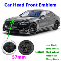 Emblème de capot avant de voiture en ABS de 57 mm pour Mercedes Benz W124 W140 W202 W203 W204 W210 W211 Accessoires A2048170616