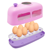 Incubateur d'œufs de poulet et de pigeon multicolore pour 8 œufs, en forme de petit train, couveuse automatique pour volailles