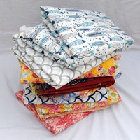 Tissu en voile 100% coton peigné, tissé, imprimé au bloc à la main, multicolore, écologique, pour robes, chemises, housses de rideaux, sacs pour filles et garçons