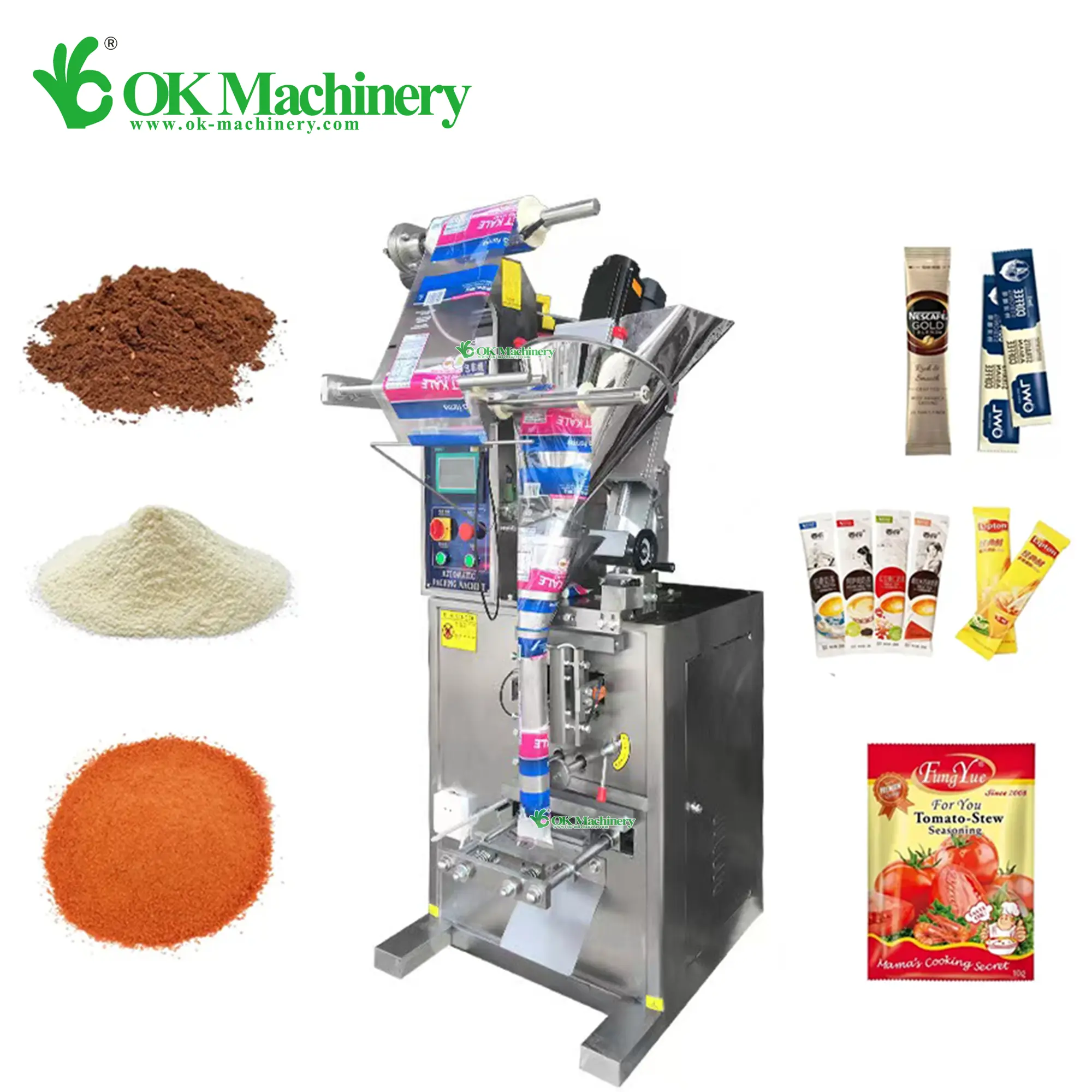 XP253 упаковочная машина для порошка, для кофе, молока, готовый мешок на молнии, пакет для пищевых специй, многофункциональная упаковка