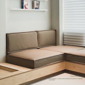 <span class=keywords><strong>Coussin</strong></span> de <span class=keywords><strong>canapé</strong></span> nuage personnalisé à une place, éponge haute densité, tissu de toutes tailles, matelas en duvet, bois massif - Product Image 4