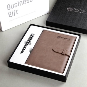 Cuaderno de Negocios A5 de Imitación de Cuero Personalizado de Alta Calidad con Juego de Bolígrafo Metálico y Logotipo Grabado - Product Image 3