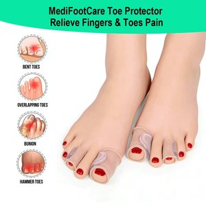 Protections d'orteils numériques en silicone à base d'huile, coussinets en gel, manchons en tissu pour les coussinets, les cors, les ampoules et les ongles incarnés - Product Image 6