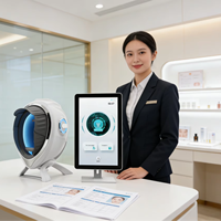 Personnalisation du logo de l'interface, analyseur de peau intelligent 3D AI, scanner facial, machine d'analyse de la peau