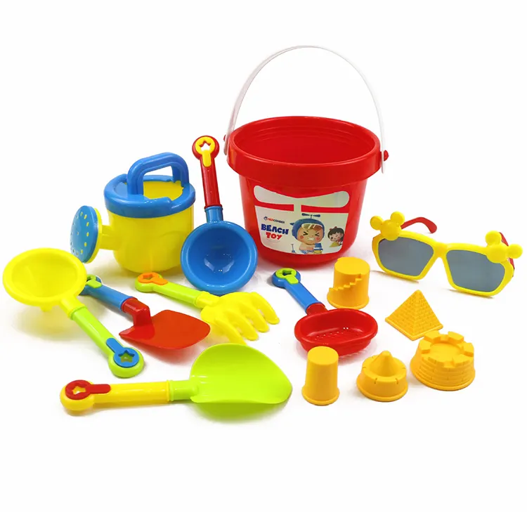 Luxe enfants bébé été eau jouant 14P sablier ensemble complet pelle plage seau outils plage jouets