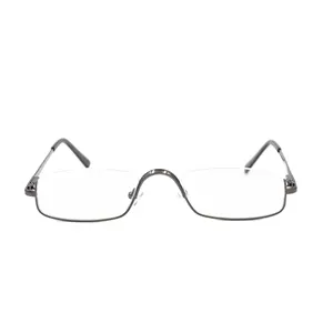 Полумесячные очки со скидкой, гибкие очки, металлические оптические оправы