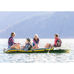 <span class=keywords><strong>Bateau</strong></span> à rames gonflable 10x68351, ensemble de 4 personnes, kayak, pêche, PVC - Product Image 3