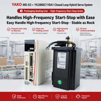 Système de servomoteur hybride en boucle fermée JLE CNC TECH YAKO MS-S3 avec affichage numérique, moteur NEMA-34, encodeur 10m