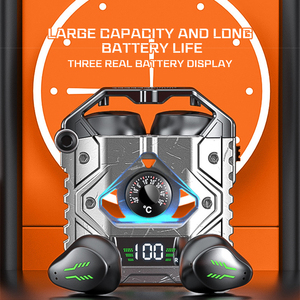 Kim Loại Thể Thao Earbud <span class=keywords><strong>H9</strong></span> 5.3 Mecha Tai Nghe Không Dây Gamer Headphone Trong Tai Tiếng Ồn Hủy Bỏ Tai Nghe Với Microphone Tai Nghe - Product Image 2