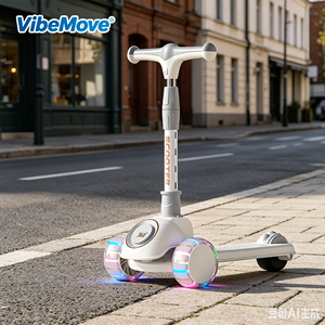 Trottinette pliable pour enfants, best-seller, pas chère, avec lumières musicales et design anti-basculement, pour les enfants de 3 ans et plus - Product Image 1