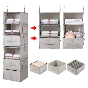 Organizador de Armario Colgante Plateado, Plegable, de Plástico y Metal, para Almacenamiento de Ropa en Hogar, Oficina, Hotel, Escuela - Product Image 5