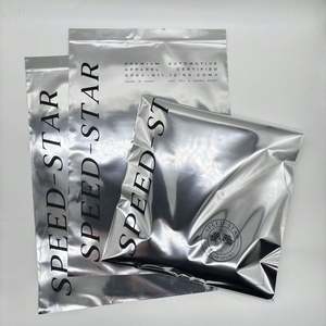 Custom LOGO Silver Mailer Aluminium Foil Poly Shipping Bags for Clothing Metallic Mailing Bags - Product Image 1