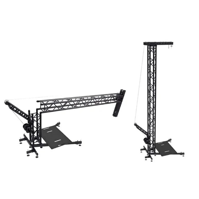 Stylish Portable Audio Line Array Lift Tower Loudspeaker Square Triangle Aluminum Alloy Truss Stage Events Concerts TUV