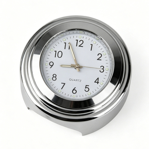 Montre de guidon <span class=keywords><strong>étanche</strong></span> en aluminium avec <span class=keywords><strong>thermomètre</strong></span> et horloge pour <span class=keywords><strong>moto</strong></span>, accessoires de carrosserie, montage durable, 7/8 pouces - Product Image 1