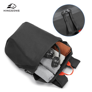 Kingsons Men's <b>Backpack</b> 20-35L Anti-Theft Laptop Bag Solid Color Outdoor Travel <b>Backpack</b> With Interior Zipper Pocket - Product Image 2