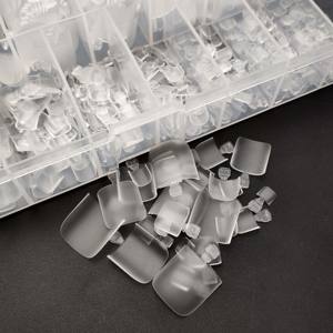 Nouvel arrivage Pointes d'<span class=keywords><strong>ongles</strong></span> en <span class=keywords><strong>gel</strong></span> souple naturel à couverture complète en PMMA Haute qualité <span class=keywords><strong>Faux</strong></span> bouts d'<span class=keywords><strong>ongles</strong></span> courts Logo personnalisé - Product Image 2