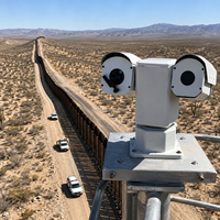 Caméra thermique PTZ longue portée pour la détection d'intrusion sur les frontières désertiques et la surveillance