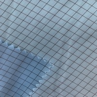 Tissu antistatique en Polyester et carbone ESD, 20x5mm avec grille
