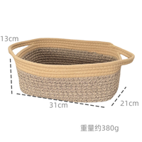 Panier de rangement pour couches en corde de coton, organisateur de couches, sac de transport pour voyage, décoration de table à langer