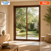 Porte coulissante double à cadre fin, gain de place, double rail, sur mesure, pour intérieur