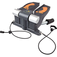 Twist and Shaper Stepper Machine d'exercice, Fitness Twist Stepper avec affichage et bandes de résistance pour salon bureau salle de sport