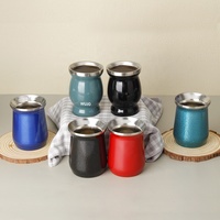Termo/Dispensador de Café/Taza de Mate de Acero Inoxidable de Doble Pared WUJO para Paraguay, Argentina, Perú, Chile y Colombia