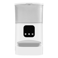 Distributeur automatique intelligent et portable pour animaux de compagnie avec Wi-Fi, application mobile, commande vocale à distance, caméra de surveillance, minuterie d'alimentation, capacité de 3L, pour usage domestique