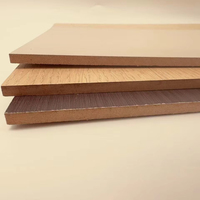 Couleurs personnalisables Revêtement en mélamine double face Panneau MDF 2440x1220x12mm Norme moderne étanche à l'humidité E1 formaldéhyde