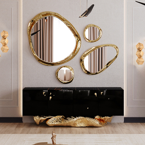 Foshan Top Luxury Furniture Manufacture <b>Console</b> Luxury Cabinet <b>Black</b> Sideboard Cabinets for Living Room DV-ANGRA-03-BOCAS Sidebo - Product Image 5