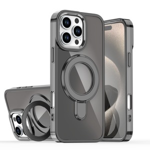 Sáng bóng mạ khung từ trường hợp điện thoại cho Apple iPhone, chống thả bảo vệ bìa cho Samsung - Product Image 2