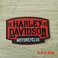 Patch brodé thermocollant personnalisé avec logo Harley, style punk, pour moto, à coudre sur vêtements, gilets en cuir, badges décoratifs