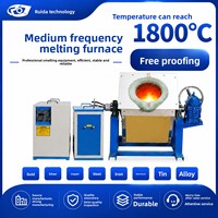 Horno de Fusión por Inducción de Frecuencia Media para Refinación de Metales como Cobre, Aluminio, Estaño y Zinc