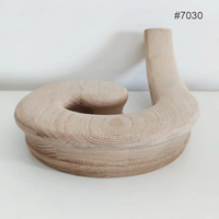 6084 Intérieur Chêne Blanc Contemporain 2 Plis Butt Joints Doigt Joint Solide Cap Bois Escalier 16 "Main Courante