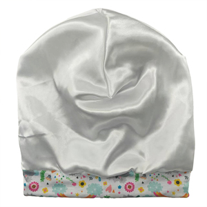 Bonnet de Nuit en Satin Double Couche Personnalisé avec Logo, en Polyester Doux et Élastique, Motif Camouflage Dessin Animé, Unisexe, Vente en Gros - Product Image 6