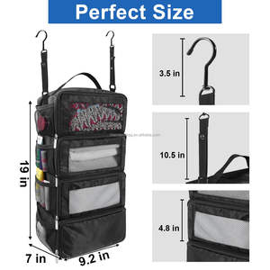 ポータブルスーツケースオーガナイザー旅行荷物オーガナイザー吊り下げパッキングキューブ折りたたみ式旅行棚キャリーオンスーツケース用 - Product Image 2
