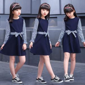 Ensemble 2 pièces haut à manches longues et jupe/pantalon pour enfants, avec nœud, vente en gros directe usine Chine - Product Image 3