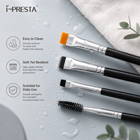 Ensemble de pinceaux de maquillage professionnels 7 pièces pour sourcils, anticernes, lèvres et brosse à cils - Vente en gros