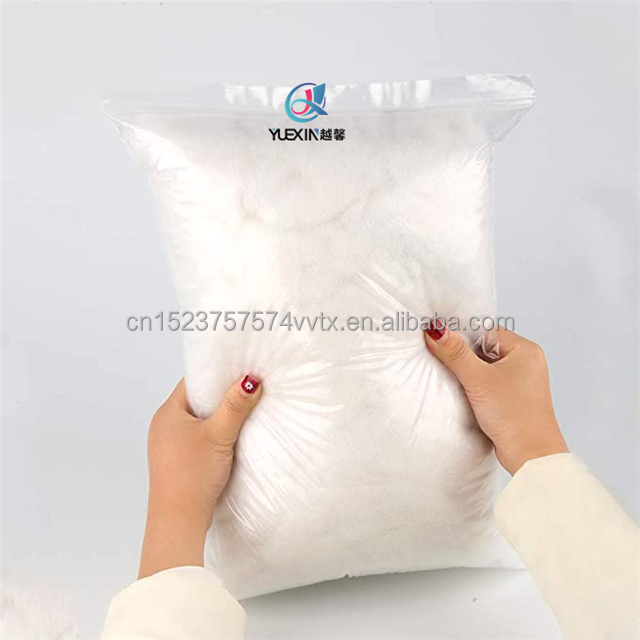 White Polyester Fiber polyfill, Fluff Stuffing High Resilience Fill Fiber