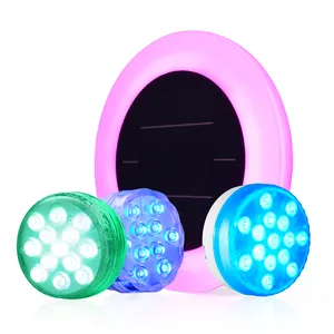 Submersible Light Waterproof Battery Operated Remote Control Swimming Pool Puck Lights Shower Lamp Underwater LED Pool Lights